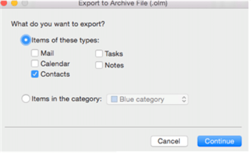 how to import contacts to outlook 2016 mac